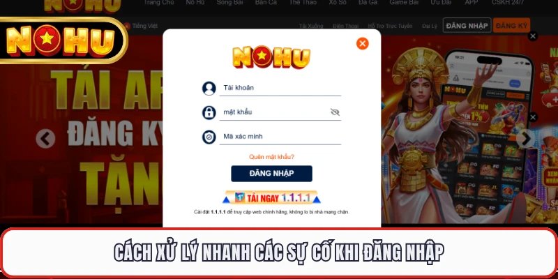 Cách xử lý nhanh các sự cố khi đăng nhập